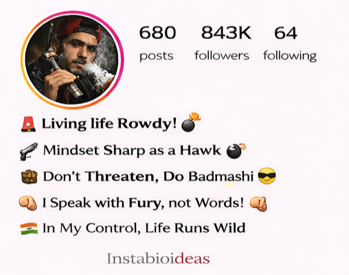 Badmashi Bio For Instagram