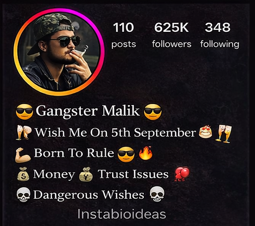 Gangster Bio For Instagram