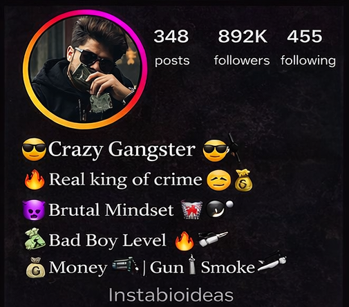 Gangster Bio For Instagram