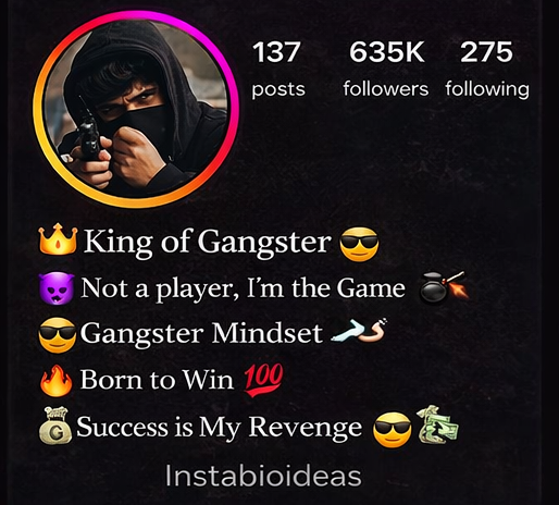 Gangster Bio For Instagram