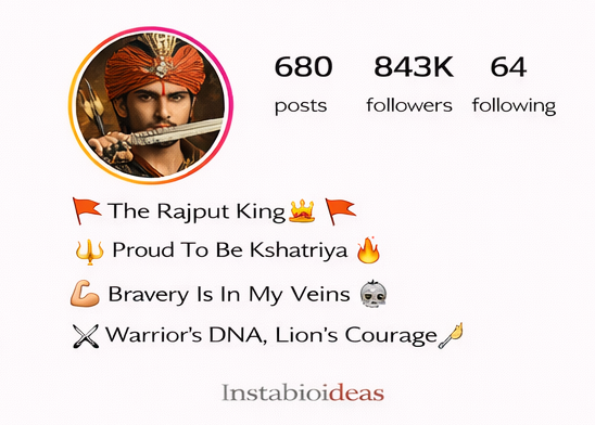 क्षत्रिय Bio For Instagram