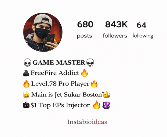 Free Fire Bio For Instagram